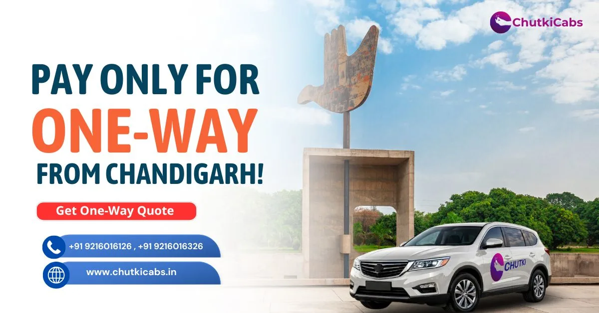 One-Way Taxi Service in Chandigarh | Outstation Cabs at 50% Off